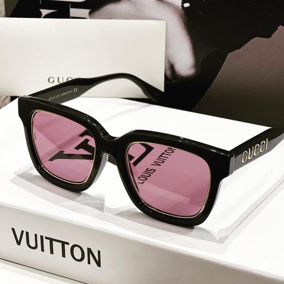 NWT GUCCI GG1136SA - 004 Violet Sunglasses - Picture 1 of 9